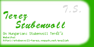 terez stubenvoll business card